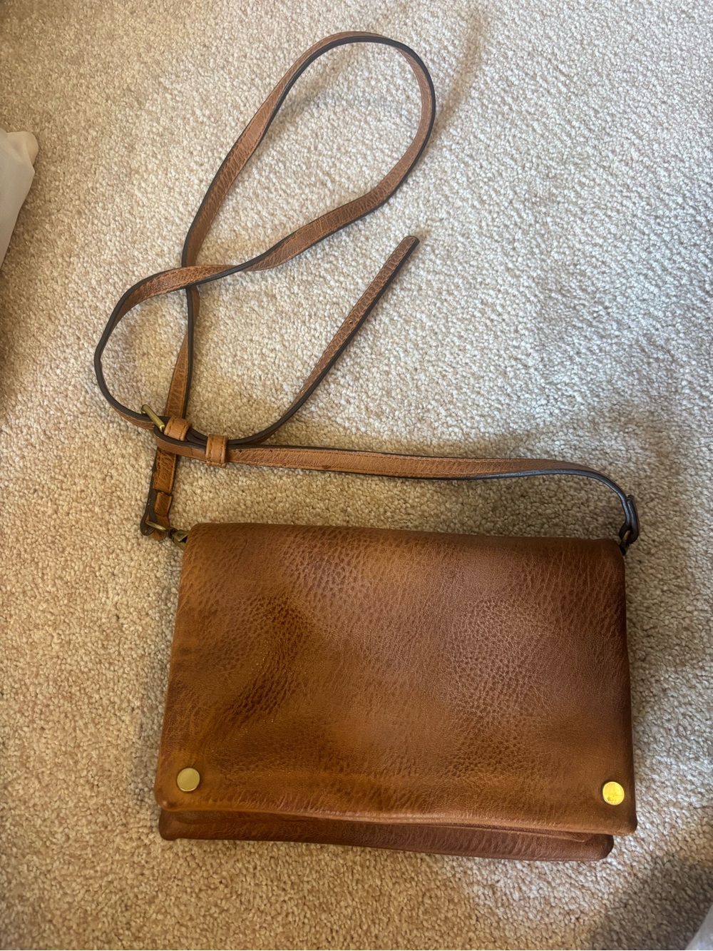 Brown Leather Crossbody Bag - Classic Women's Shoulder Bag